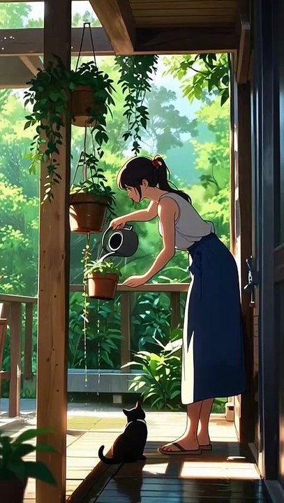 Sunlit Green Porch Moments