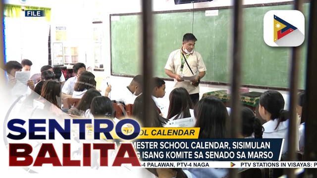 Panukala na Trimester School Calendar, sisimulan nang talakayin ng isang komite sa Senado sa Marso | ulat ni Louisa Erispe