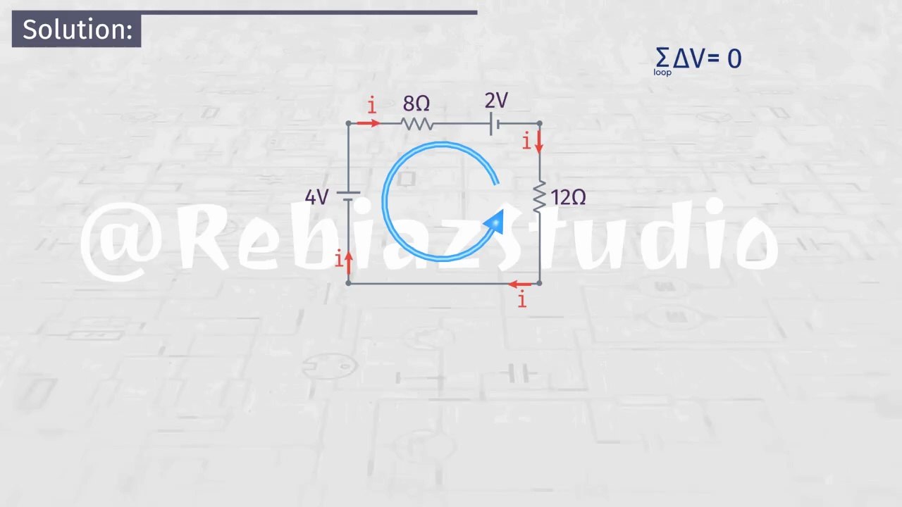 DC Current -17- Kirchhoff's Voltage Law Concept