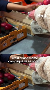 A Nantes, pour suivre une distribution alimentaire pour les étudiants précaires.