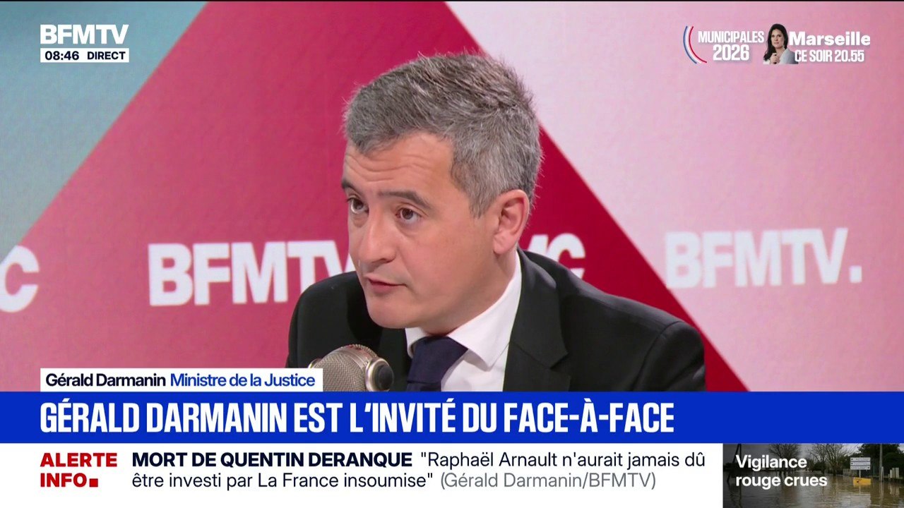 Permanences LFI vandalisées, alerte à la bombe... Gérarld Darmanin "condamne les agressions"