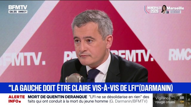 La France insoumise, c'est la théorie du chaos , dénonce Gérald Darmanin