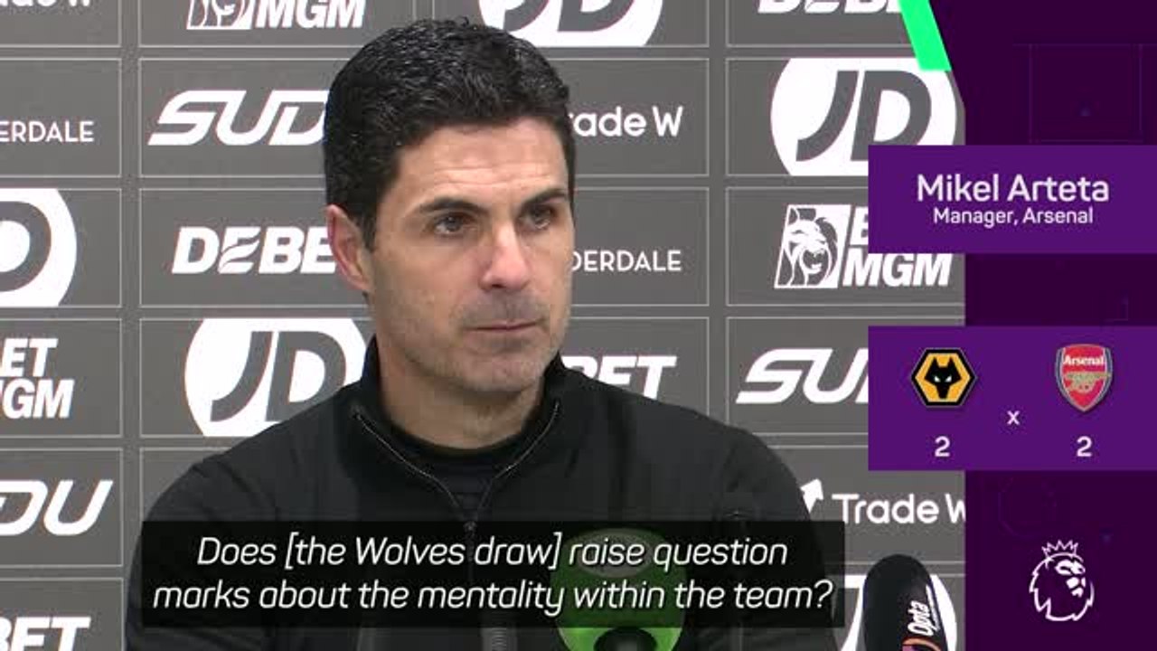 Arsenal players need to 'take the heat' after Wolves draw - Arteta