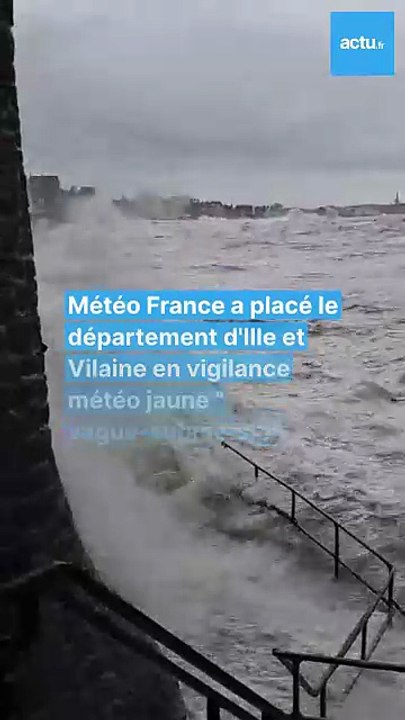 Vigilance jaune vague-submersion à Saint-Malo : le vent souffle fort sur le littoral
