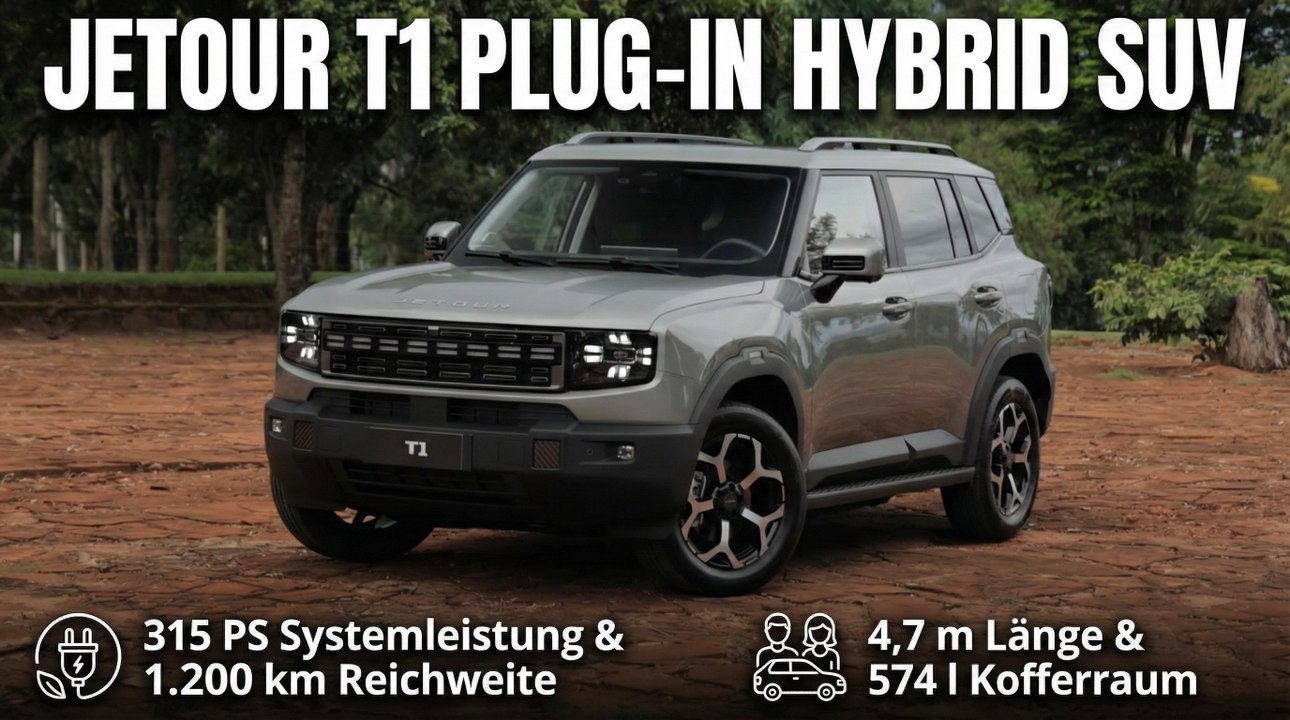 2026 Jetour T1 SUV im Detail: Design, Hybrid & Garantie