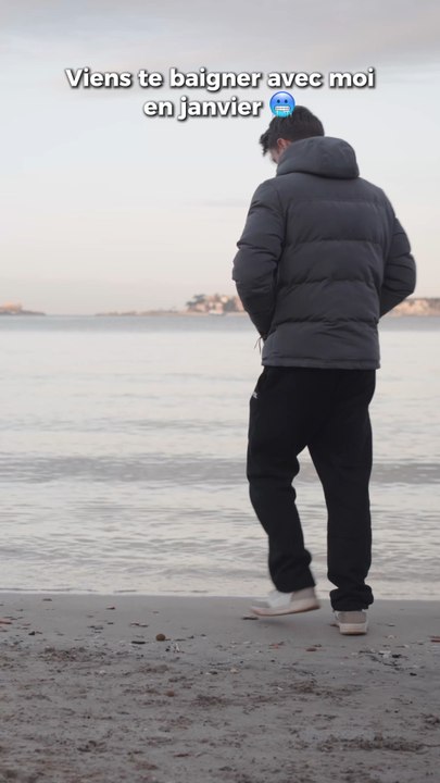 Qui se baigne même en janvier ici?❄️