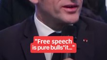 Emmanuel Macron on social media platforms' free speech