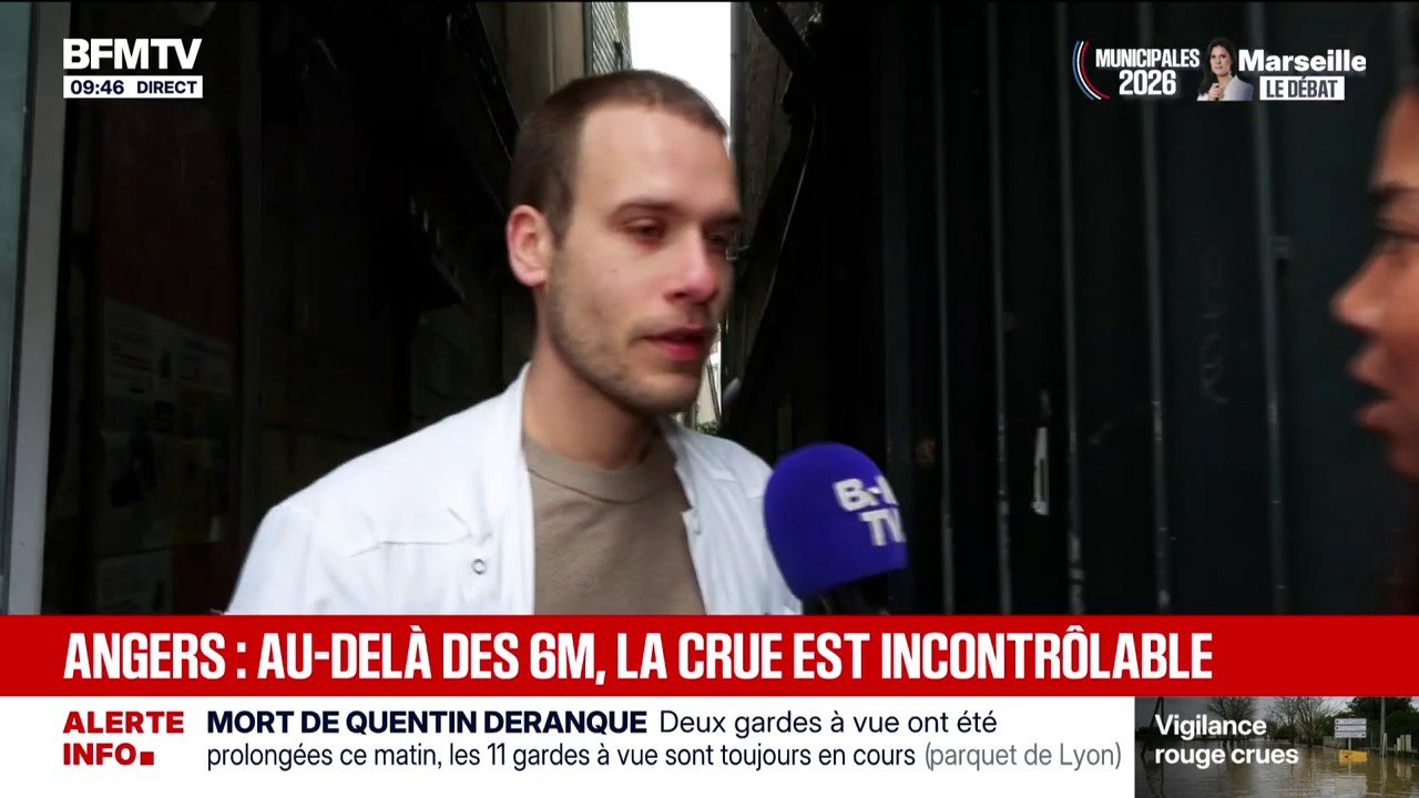 Crues dans le Maine-et-Loire: "C'est un cauchemar ce qu'on vit", témoigne Jules, pharmacien à Angers