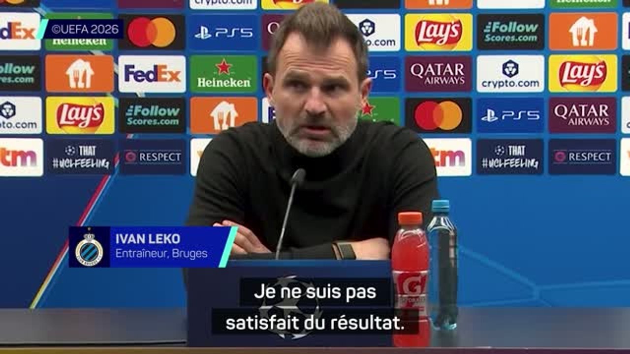 Bruges - Leko après le nul arraché face à l'Atlético : "Je ne suis pas satisfait du résultat"