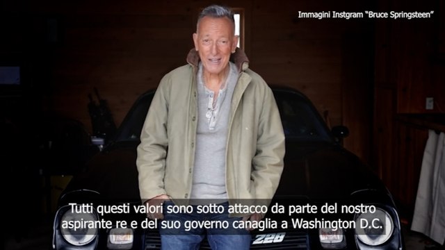 Bruce Springsteen contro Trump: «I nostri valori sotto attacco dal nostro aspirante re e dal suo governo canaglia»