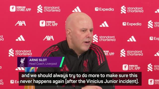 Slot backs Vinicius Jr in Prestianni racism row