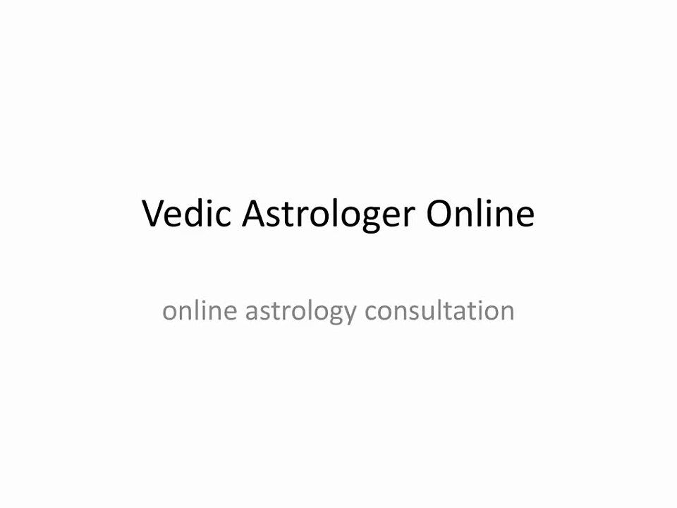 Vedic Astrologer Online