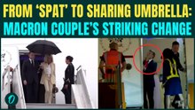 Macron Couple’s Delhi Turnaround: From VIRAL Spat To Sharing Umbrella Together | SHOCKING Video