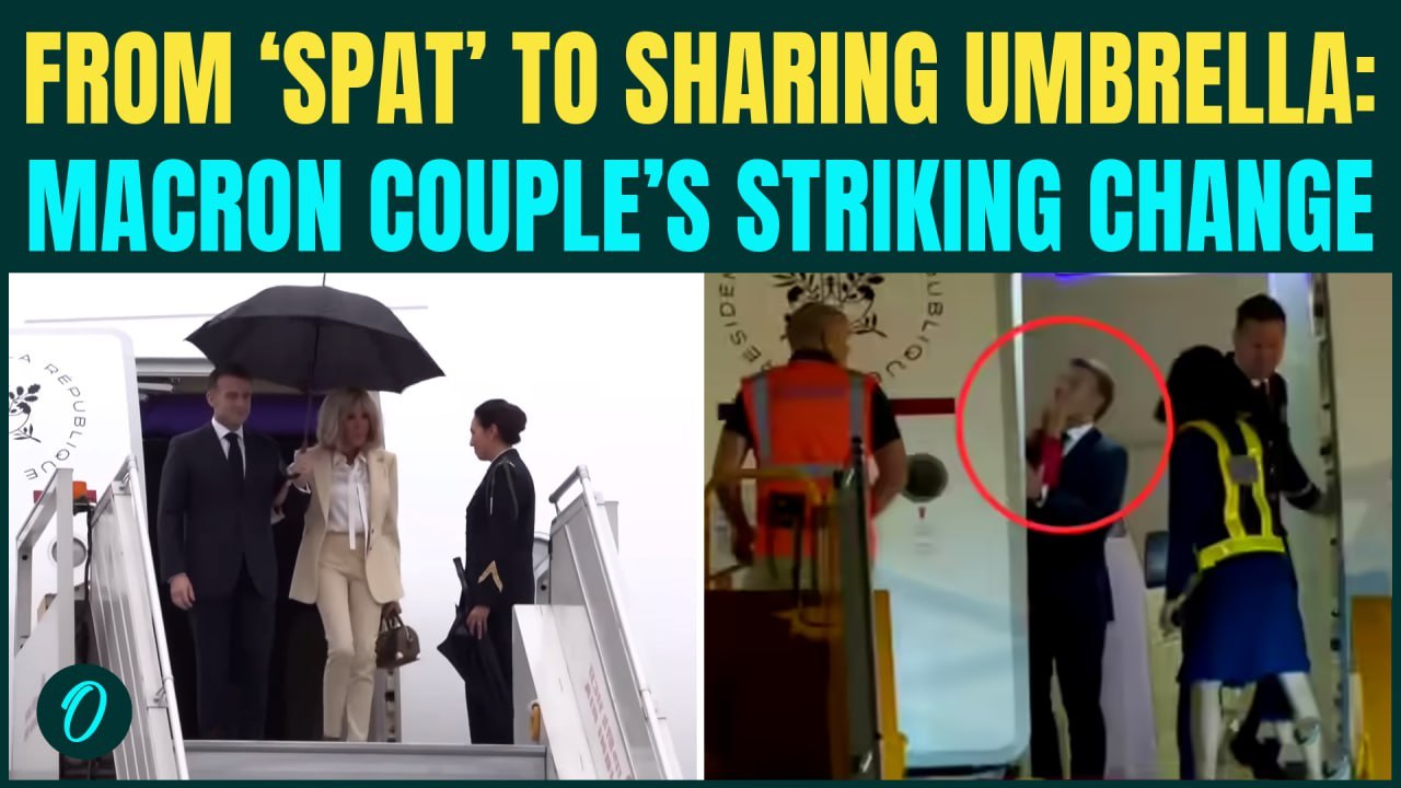 Macron Couple’s Delhi Turnaround: From VIRAL Spat To Sharing Umbrella Together | SHOCKING Video