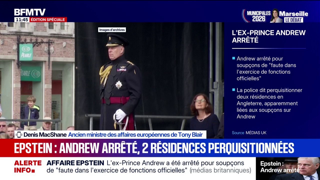 Arrestation de l'ex-prince Andrew: "C'est un choc total", réagit l'ancien ministre britannique Denis MacShane