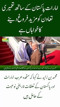 United Arab Emirates Aims to Enhance Bilateral Ties with Pakistan!