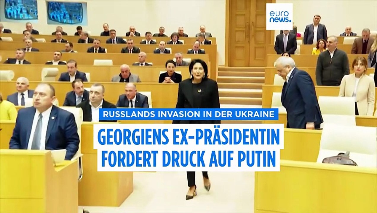 'Putin will niemals Frieden', sagt Georgiens ehemalige Präsidentin zu Euronews