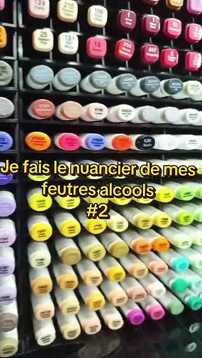 Je fais le nuancier de mes feutres alcools partie 2 - #drawing #dessin #feutrealcool #ohuhu #art