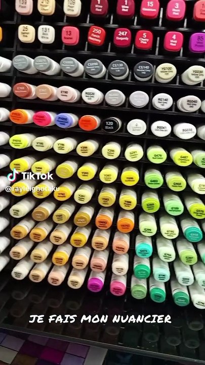 je fais mon nuancier des feutres ohuhu #ohuhu #art #draw #manga #dessin