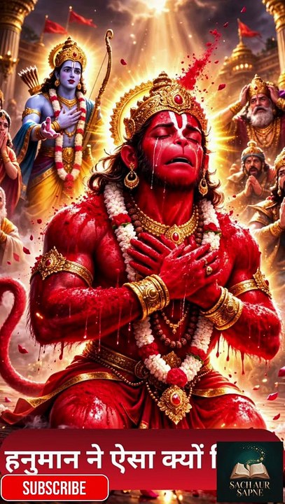 हनुमान जी ने पूरे शरीर पर सिंदूर क्यों लगाया?