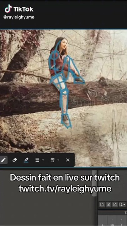 Pose d'un personnage fait en live 😊 #dessin #drawing #dessindebutant #art #dessiner