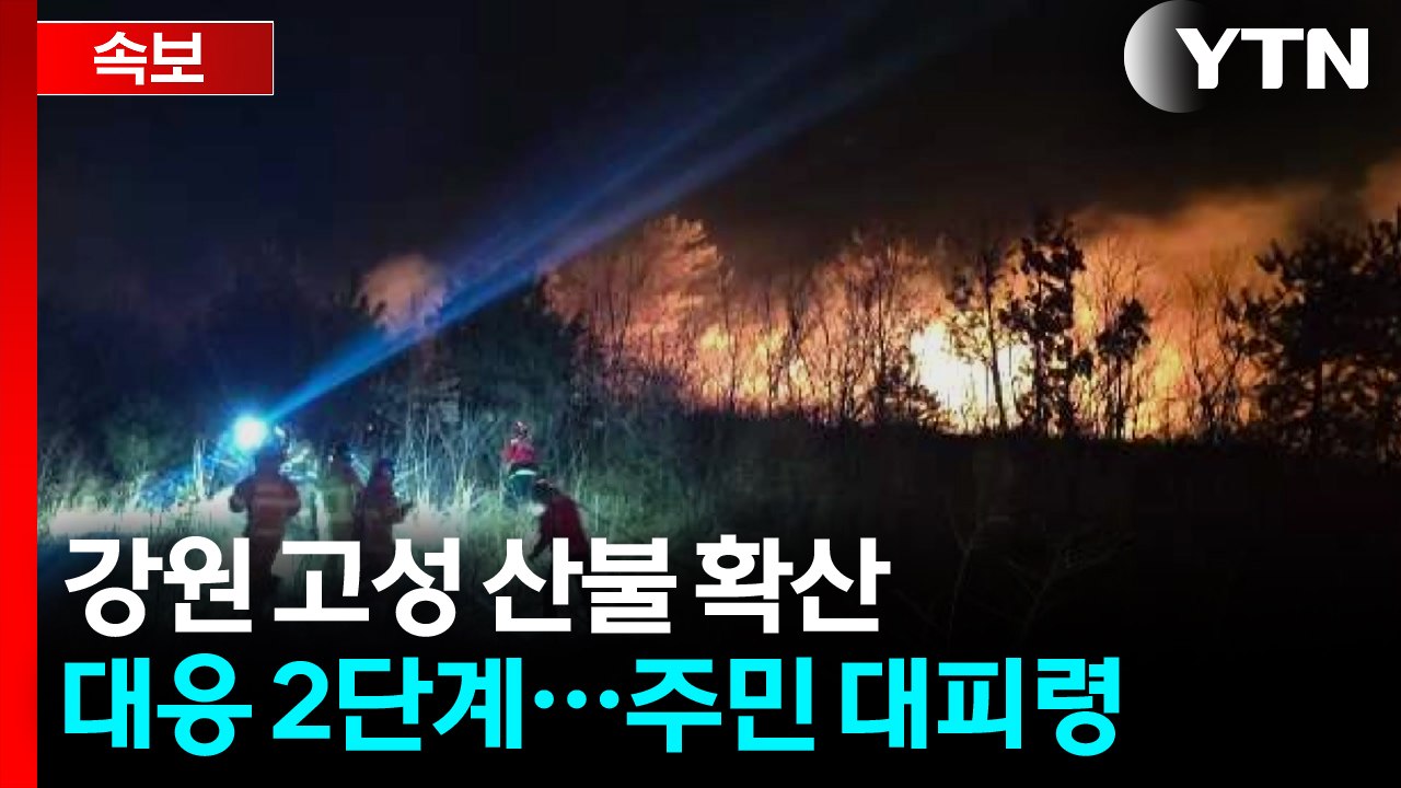 [속보] 강원 고성군 산불 확산에 대응 2단계...주민 대피령 / YTN