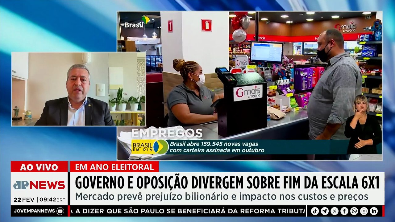 Governo e oposição divergem sobre fim da escala 6x1; ex-ministro do Trabalho discute