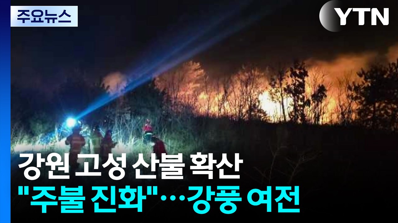 강원 고성군 산불 확산에 주민 대피령..."주불 진화" / YTN