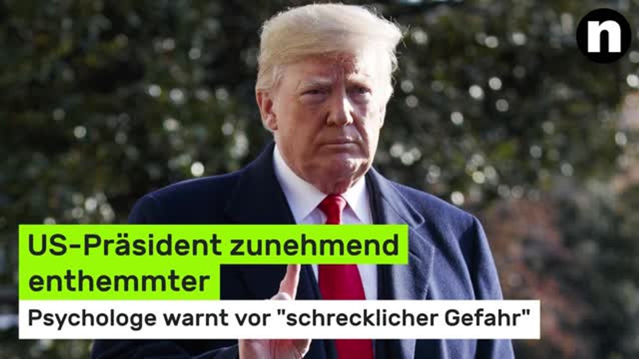 Donald Trump: US-Präsident zunehmend enthemmter - Psychologe warnt vor 'schrecklicher Gefahr'