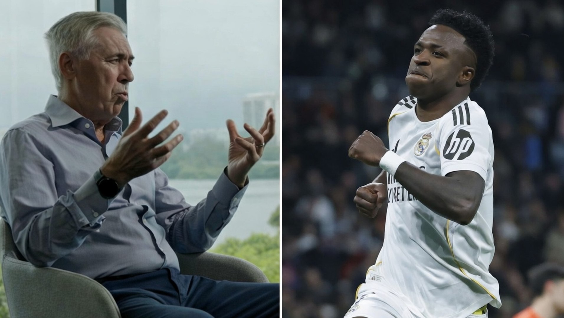 Ancelotti: "El Vinicius de Brasil es distinto al Vinicius del Real Madrid"