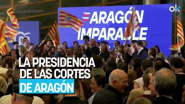 Azcón ofrece a Vox un acuerdo global que incluya la Presidencia de las Cortes de Aragón