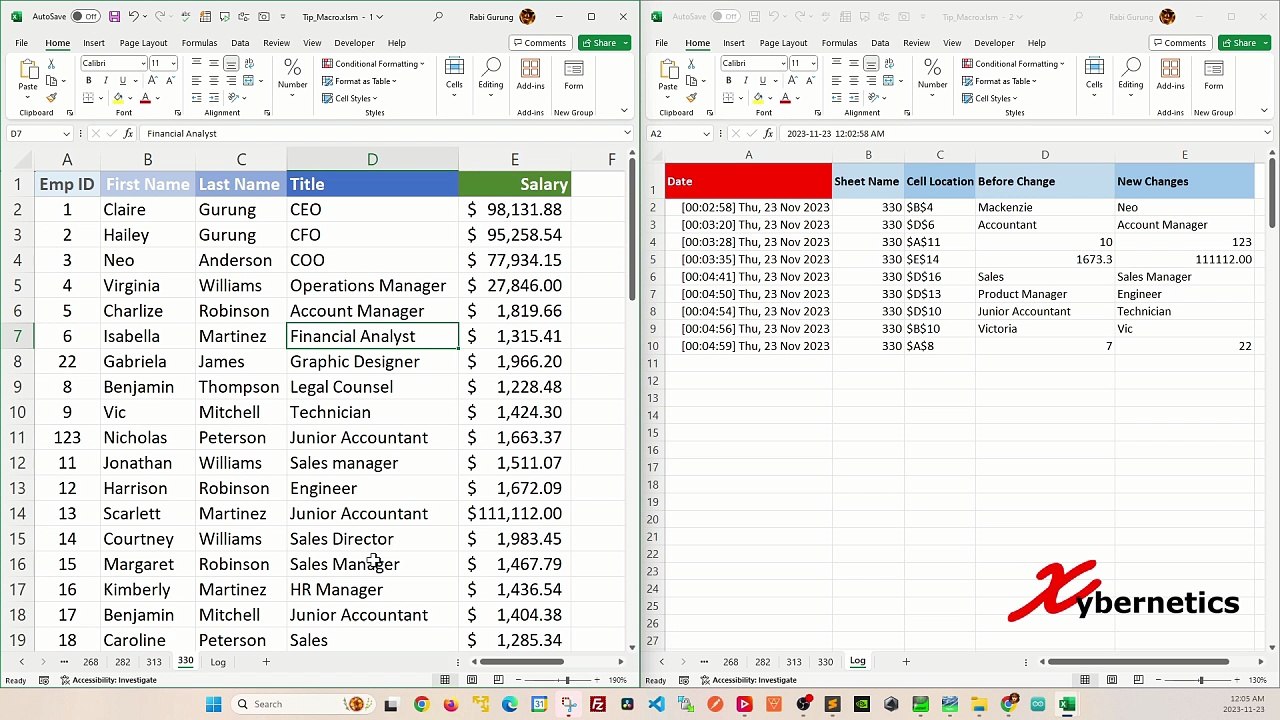 Track Changes In Excel - Excel Tips and Tricks