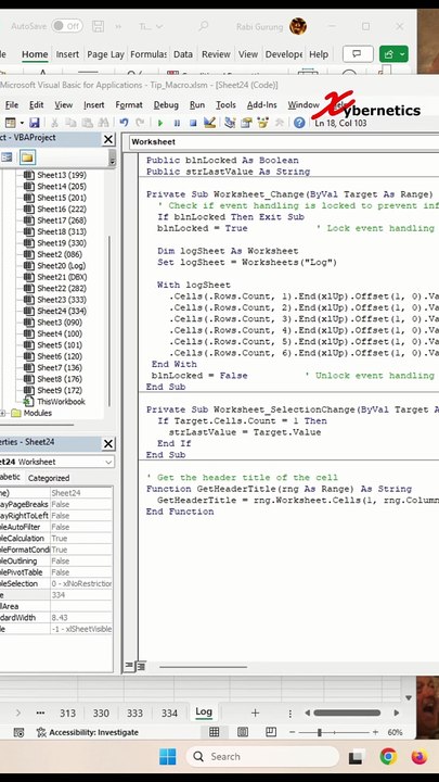 Track Changes In Excel... Who Made The Change - Excel Tips and Tricks