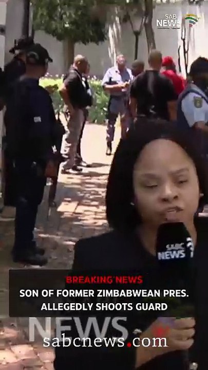 Son of former Zimbabwean president allegedly shoots guard #sabcnews  #breakingnews #southafrica