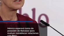 México esperará toma de posesión de Balcázar para evaluar restablecer relaciones con Perú
