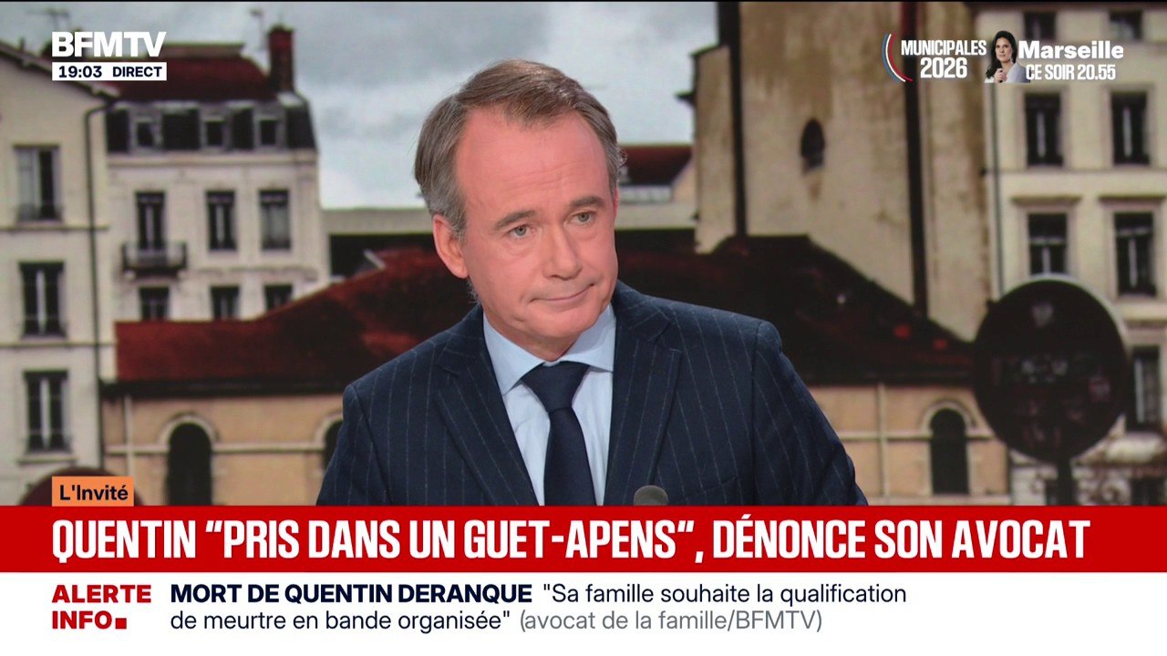 Les parents de Quentin Deranque "sont déterminés à ce que justice soit rendue et à ce que la mémoire de Quentin ne soit pas salie", assure l'avocat de la famille