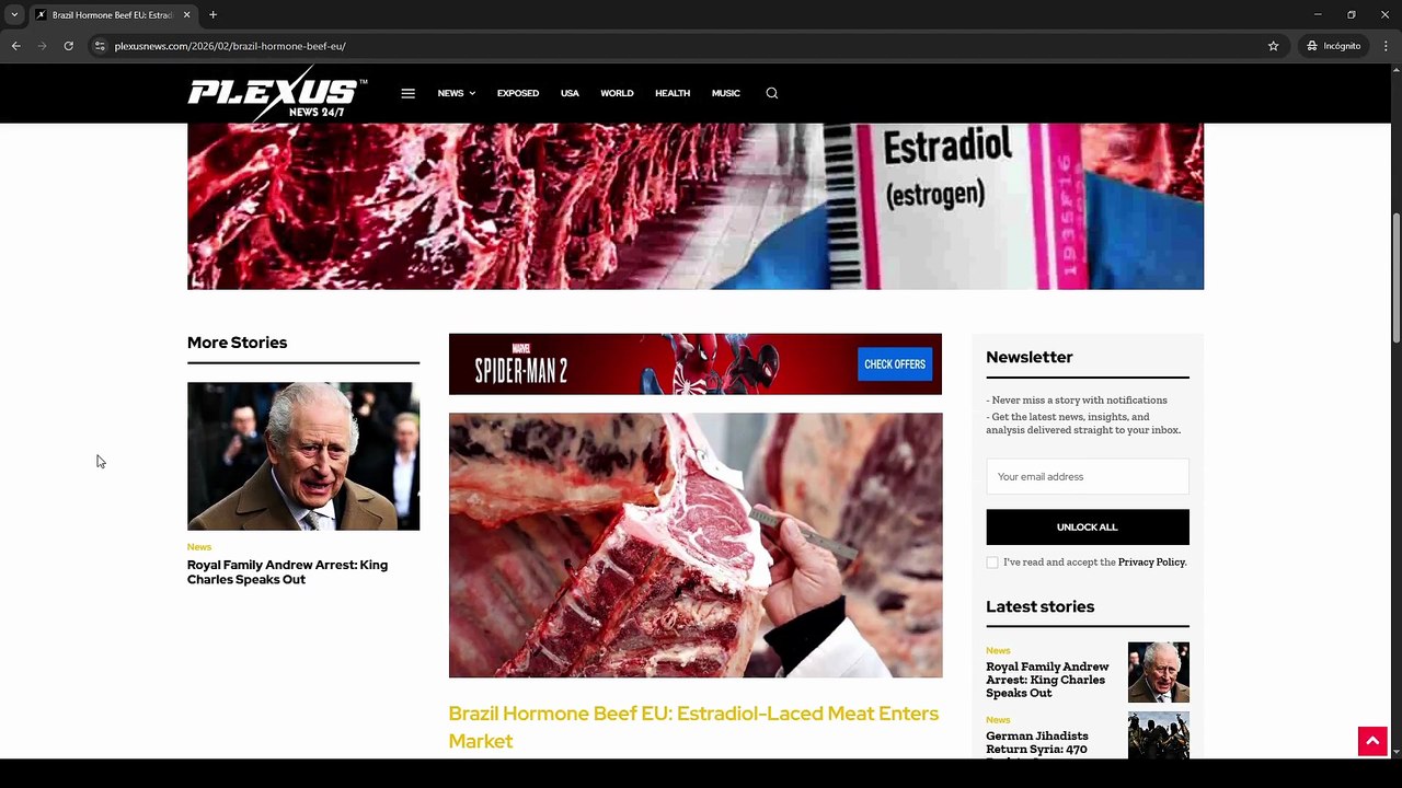 Plexus News: Brazil Hormone Beef EU - Banned Hormone Alert