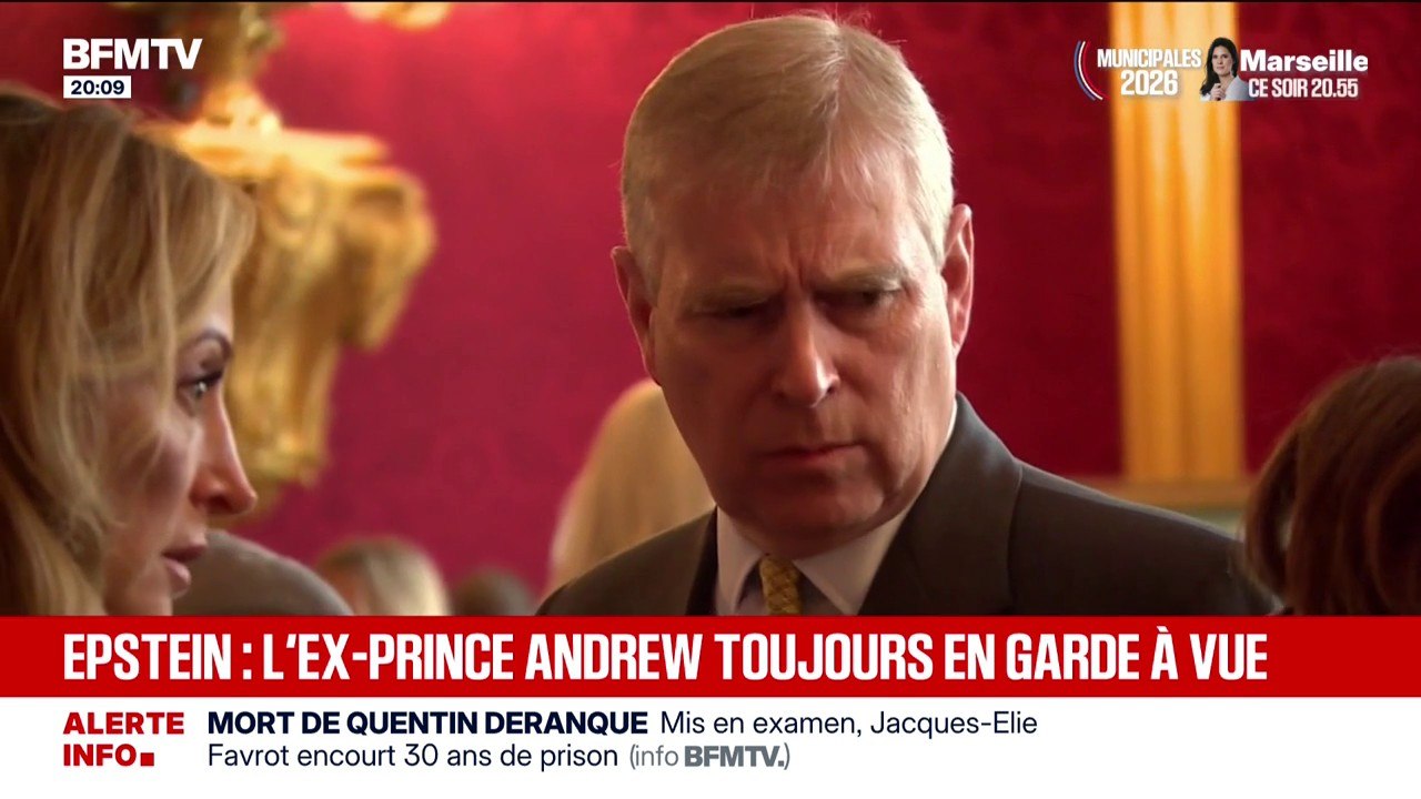 Affaire Epstein: l'ex-prince Andrew arrêté pour soupçons de "faute dans l'exercice de fonctions officielles" et placé en garde à vue