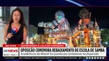 Carnaval RJ: Oposição comemora rebaixamento de escola de samba que homenageou Lula | TEMPO REAL