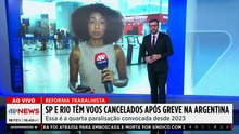 CAOS AÉREO! SP e RJ têm voos cancelados após greve na Argentina