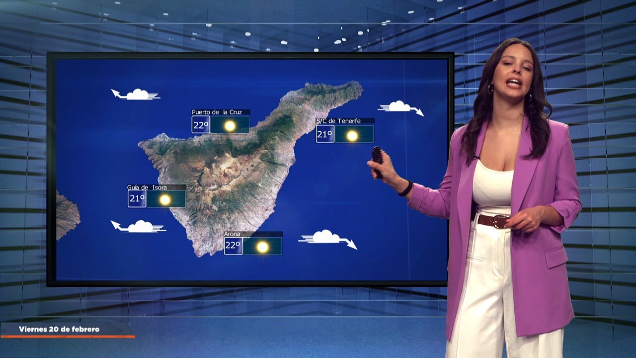 La previsión del tiempo en Canarias para el 20 de febrero de 2026, en Atlántico Televisión.