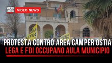 Ostia, la protesta si sposta in municipio: no area camper sul lungomare