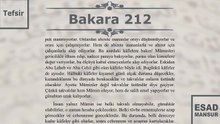 Esad Mansur - Bakara Suresi Tefsiri 212