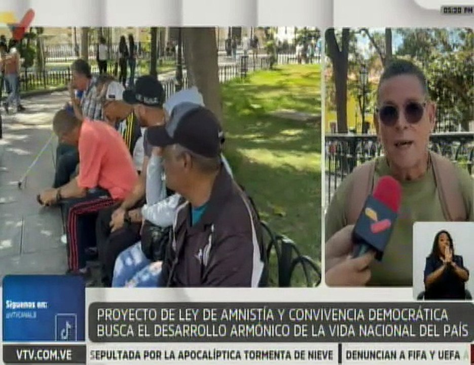 Caraqueños manifiestan que la Ley de Amnistía tiene el propósito de conciliar al país