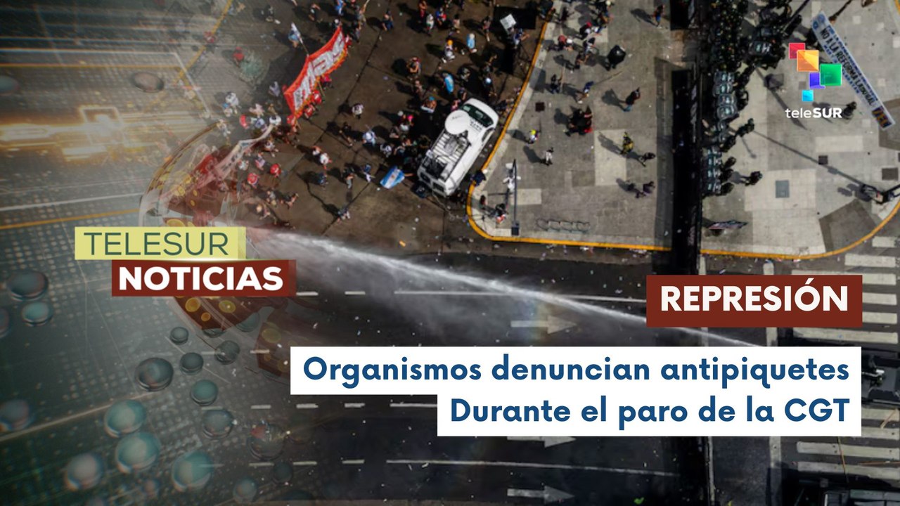 Represión policial argentina a manifestantes en el Congreso