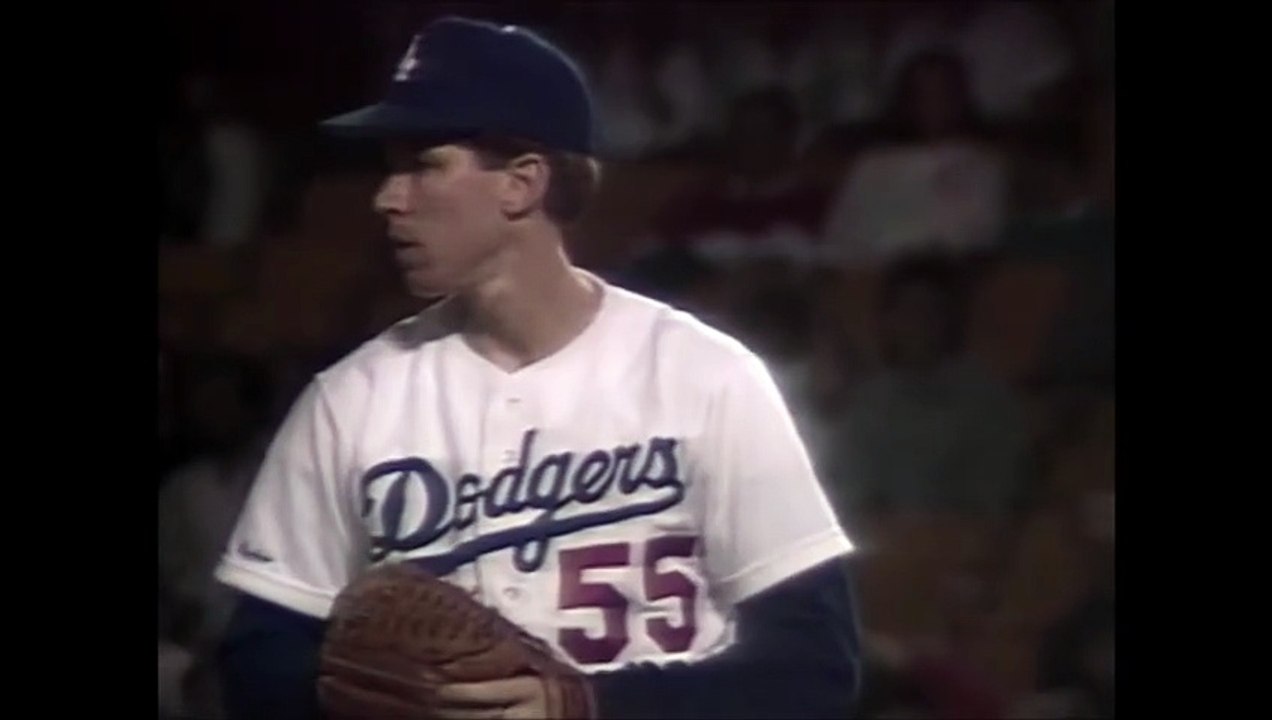 Orel Hershiser (LAD) earns a shutout vs Reds fo...