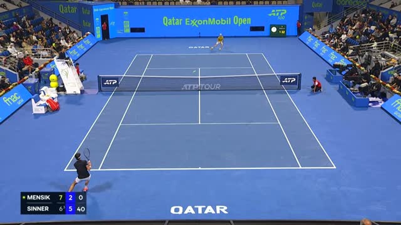 Doha - Mensik fait tomber Sinner et rejoint Fils