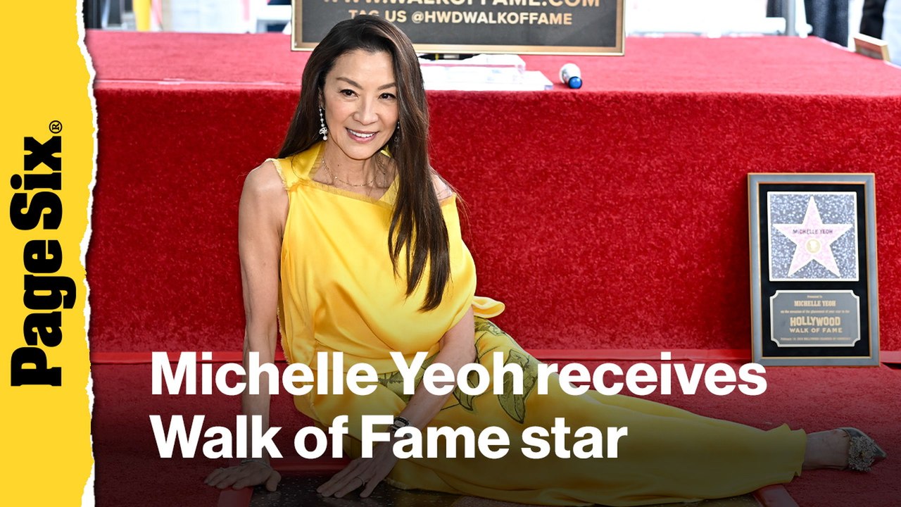 Michelle Yeoh honored with star on Hollywood Walk of Fame