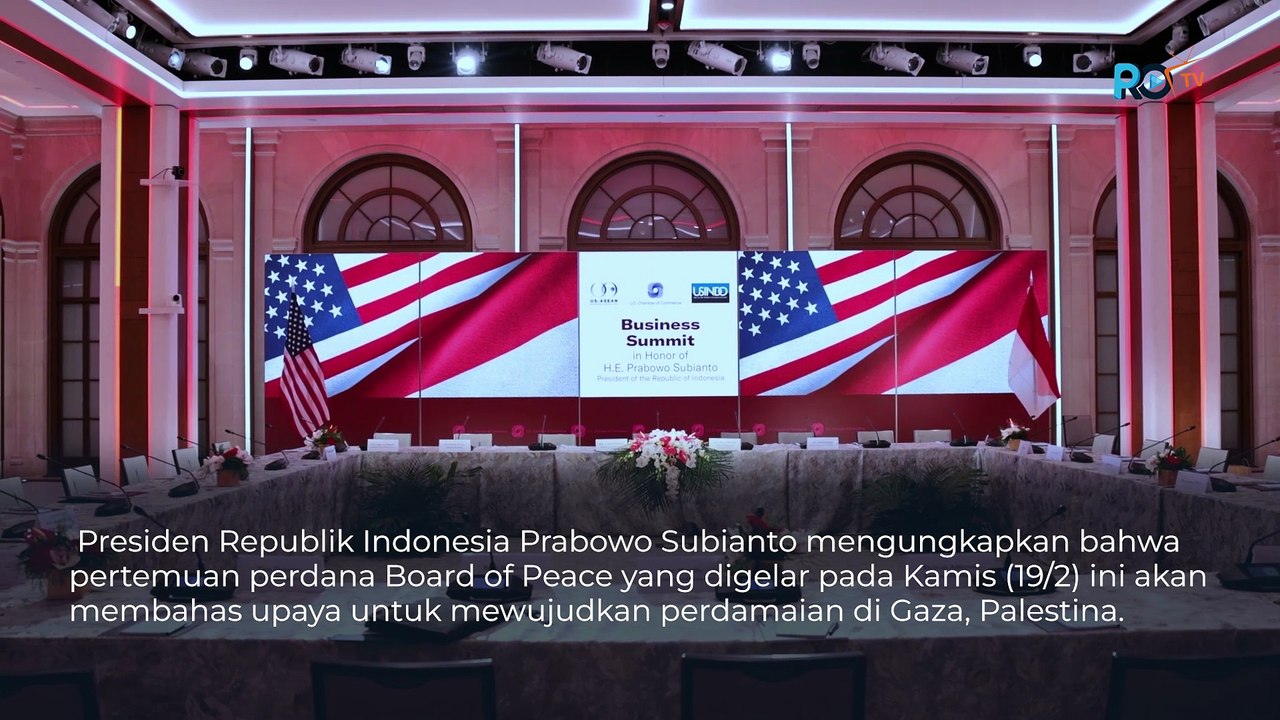 Prabowo Pertemuan Perdana Board of Peace untuk Upayakan Perdamaian di Gaza