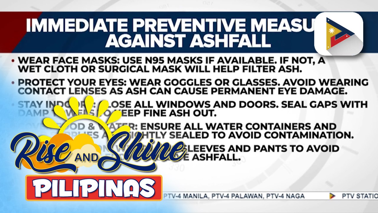 Mga residente sa La Carlota City, pinagsusuot ng face mask kasunod ng pagputok ng Bulkang #Kanlaon